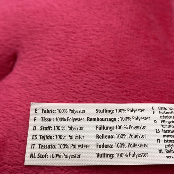 Plush Craft Plush Pink White Unicorn Pillow Decor 8" - Picture 7 of 9